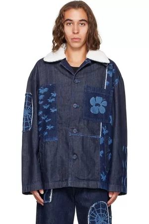 McQ Uomo Giacche - Navy Bleach Denim Jacket
