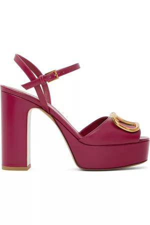 VALENTINO GARAVANI Donna Sandali con plateau - Pink Platform Heeled Sandals