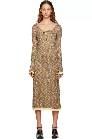 Acne Studios Donna Vestiti lunghi - Brown Marled Maxi Dress