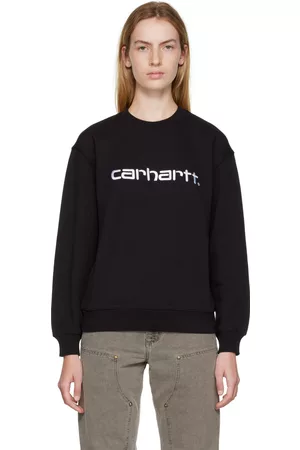 Carhartt Donna Felpe - Black Embroidered Sweatshirt