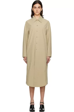 OUR LEGACY Donna Vestiti lunghi - Khaki Welding Shirt Maxi Dress