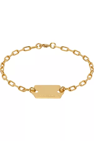 In Gold We Trust Uomo Bracciali - SSENSE Exclusive Cable Price Tag Bracelet