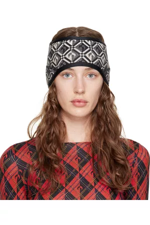 Marine Serre Donna Accessori per capelli - Black Thermal Headband