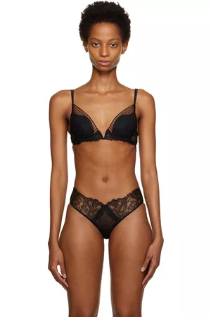 La Perla Black Honeycomb Shadows Bra