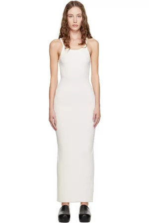 ÉTERNE Off-White Tank Maxi Dress