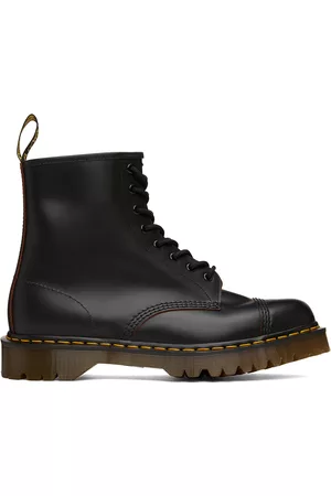 Dr. Martens Uomo Stivali - Black 1460 Toe Cap Bex Boots