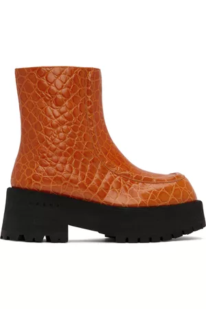 Marni Donna Stivali - Orange Zip Boots