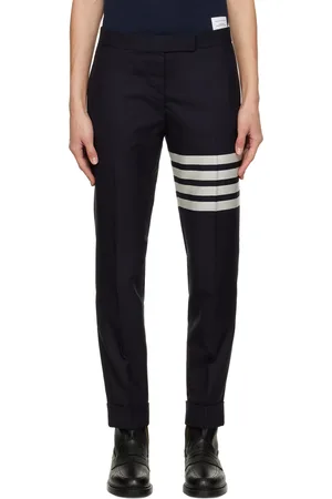 Thom Browne Navy 4-Bar Trousers