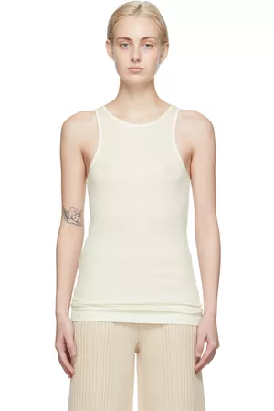 By Malene Birger Donna Tank top - Off-White Amieeh Racer Tank Top