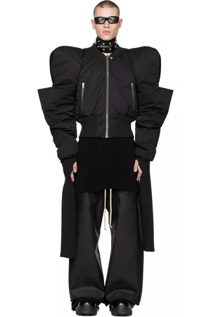 Rick Owens Black Alice Kunst Down Bomber Jacket