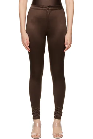 SKIMS Brown Disco Trousers