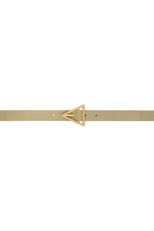 Bottega Veneta Taupe Triangle Belt