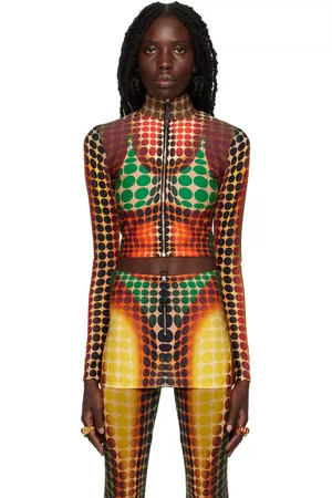 Jean Paul Gaultier Donna Giacche - Brown Dots Track Jacket