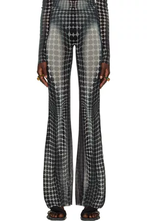 Jean Paul Gaultier Donna Pantaloni - SSENSE Exclusive Gray Dots Lounge Pants