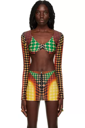 Jean Paul Gaultier Donna T-shirt - Orange Dots Long Sleeve T-Shirt