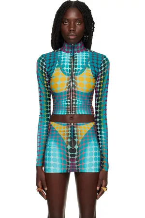 Jean Paul Gaultier Donna Giacche - Blue Dots Track Jacket