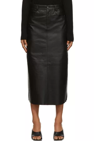 Dagmar Donna Gonne di pelle - Black Leather Sky Skirt
