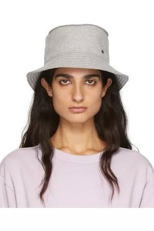 Le Mont St Michel Donna Cappello Bucket - Grey Wool Jason Bucket Hat