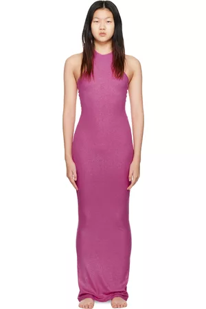 SKIMS Donna Vestiti lunghi - Pink Soft Lounge Shimmer Maxi Dress