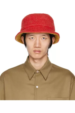 Marni Uomo Cappello Bucket - Red Overdyed Bucket Hat