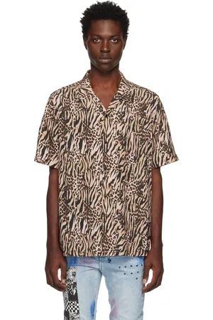 KSUBI Black & Beige Zoo Resort Shirt