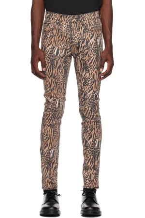 KSUBI Beige & Black Chitch Zoo Jeans