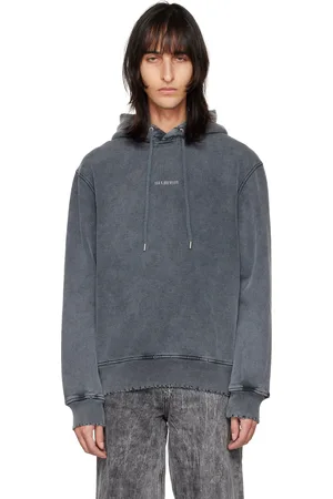HAN Kjøbenhavn Gray Distressed Hoodie