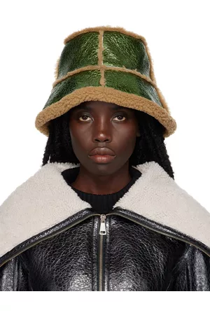Jean Paul Gaultier Donna Cappello Bucket - Green 'The Laminated' Bucket Hat