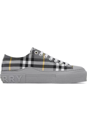 Burberry Gray Vintage Check Sneakers