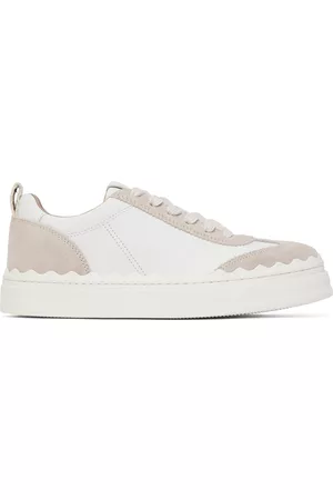 Chloé Donna Sneakers - White & Beige Lauren Sneakers