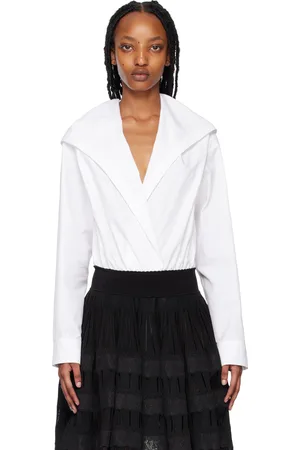 Alaïa White Hooded Bodysuit