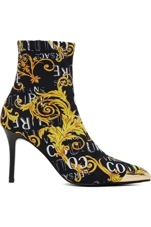 VERSACE Black & Yellow Scarlett Boots