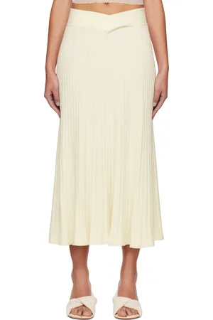 Anna Quan Off-White Celeste Midi Skirt