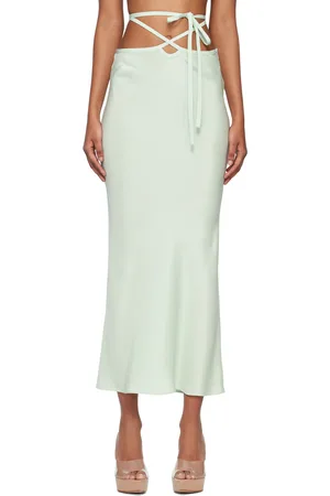 CHRISTOPHER ESBER Blue Loophole Midi Skirt