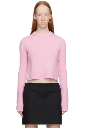Sportmax Pink Crewneck Sweatrer