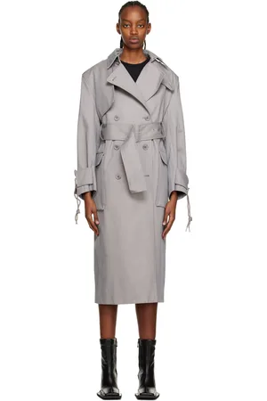 HAN Kjøbenhavn Gray Oversized Trench Coat