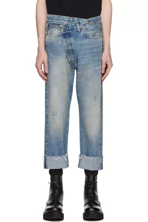 R13 Blue Crossover Jeans