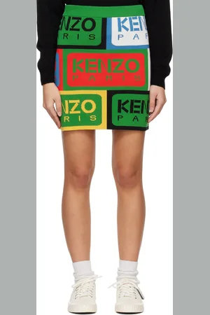 Kenzo Multicolor Paris Label Miniskirt
