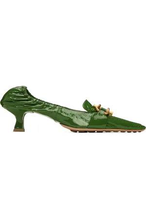 Bottega Veneta Green Madame Pumps