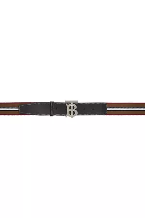 Burberry Brown Icon Stripe Belt