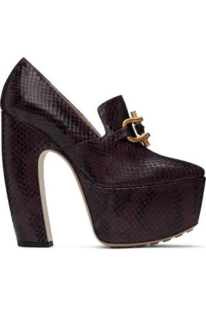 Bottega Veneta Burgundy Mostra Pumps