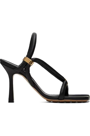 Bottega Veneta Black Stretch Strap Sandals