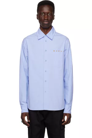 Marni Uomo Camicie - Blue Patch Pocket Shirt