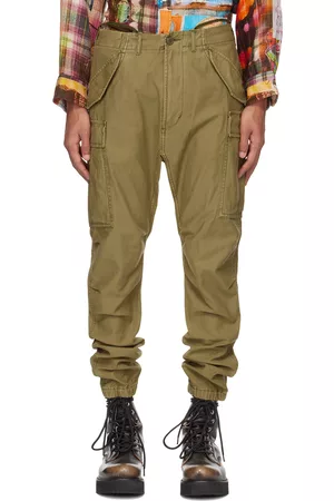 R13 Khaki Tapered Cargo Pants