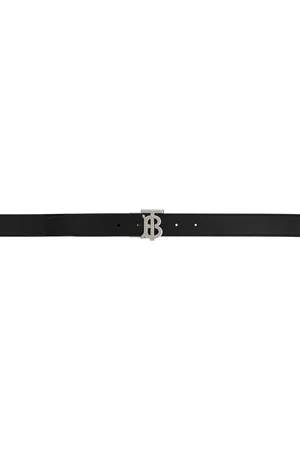 Burberry Uomo Cinture - Black Leather Belt