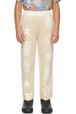Burberry Kids Beige TB Star Trousers
