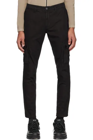 Stone Island Black Patch Cargo Pants
