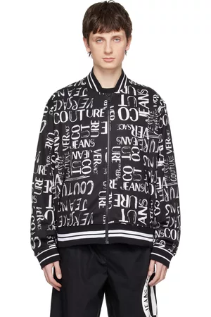 VERSACE Black Doodle Bomber Jacket