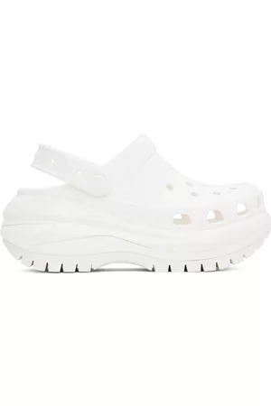 Crocs White Mega Crush Clogs