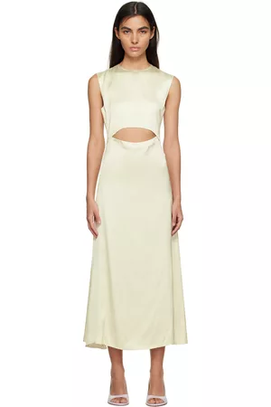 Loulou Studio Off-White Copan Maxi Dress